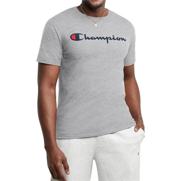 Men's Gray T-Shirt, Classic Graphic‎ T-Shirt, Soft and Comfortable T-Shirts - Picture 1 of 4